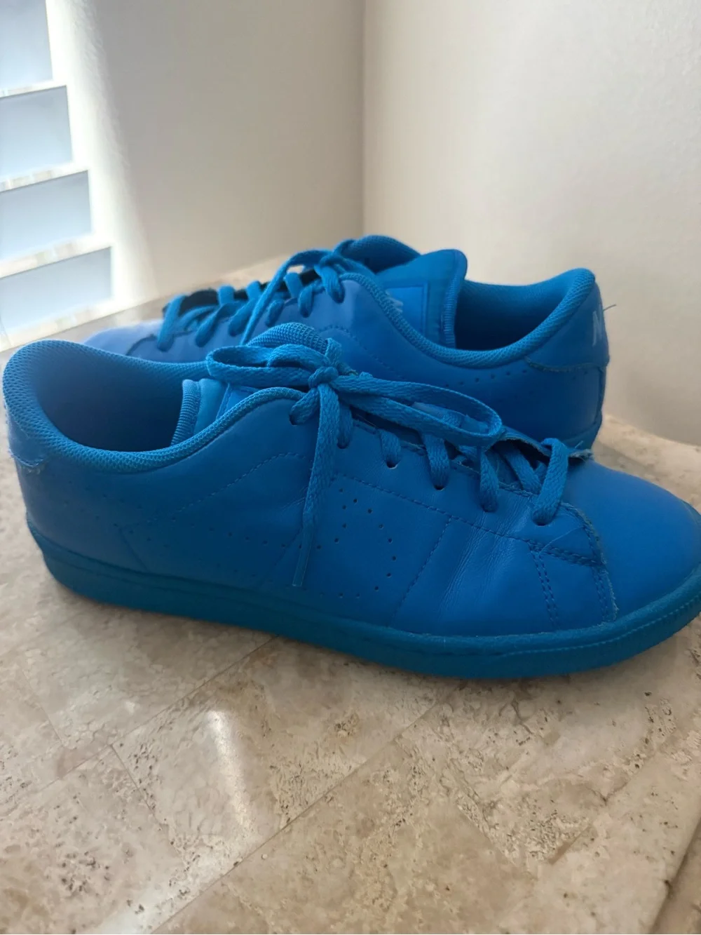 Nike Kids Bright Blue Low-Top Lace Sneakers